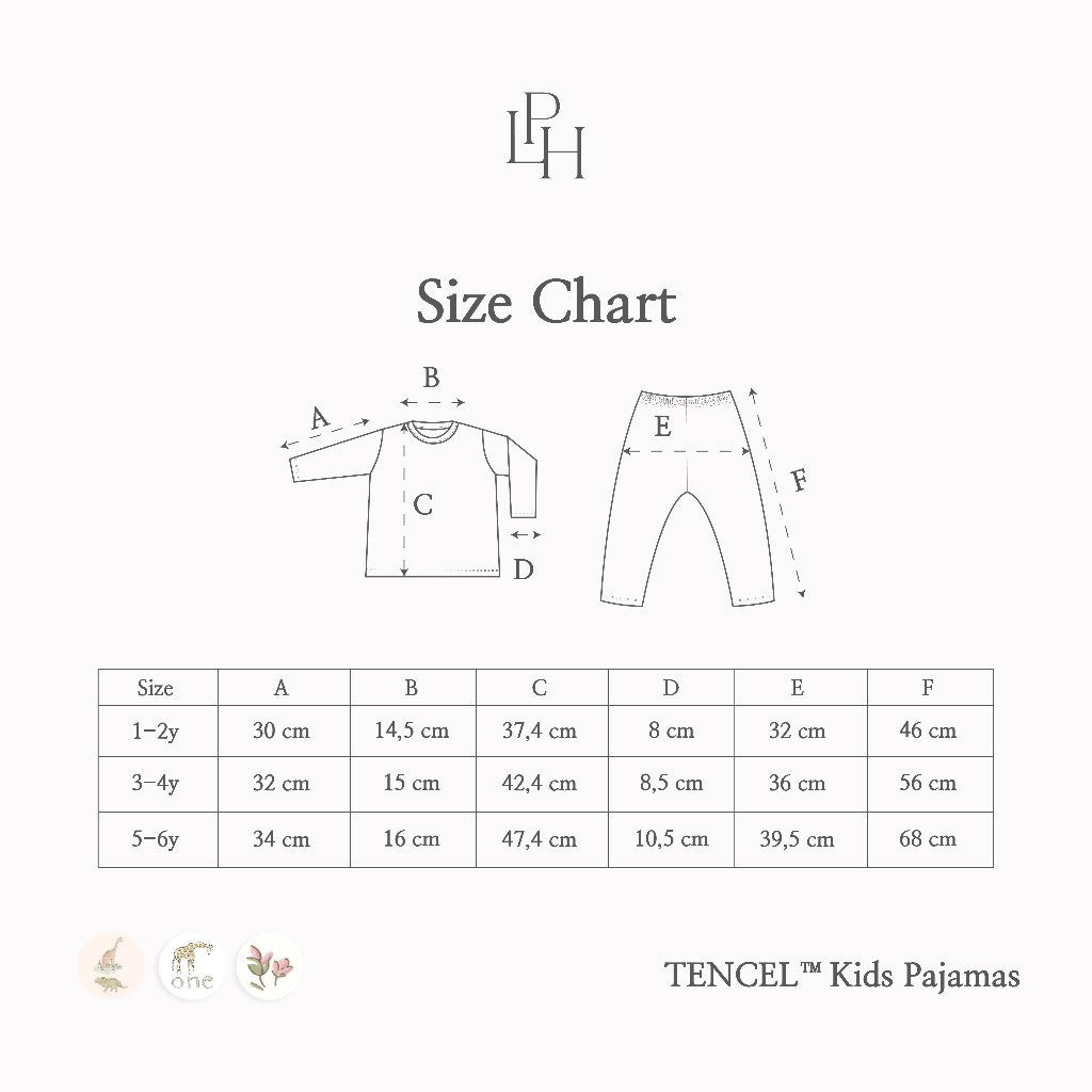 Little Palmerhaus - Tencel Kids Pajamas (Piyama Tencel Anak)