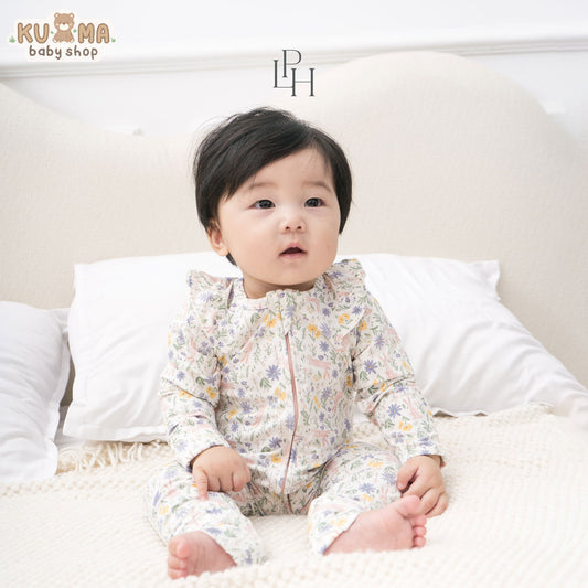 Little Palmerhaus - Tencel Girl Sleepsuit 2.0 (Jumpsuit Bayi Perempuan)