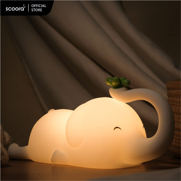 Scoora Raizin Lampu Tidur Silicone Tepuk Rechargeable