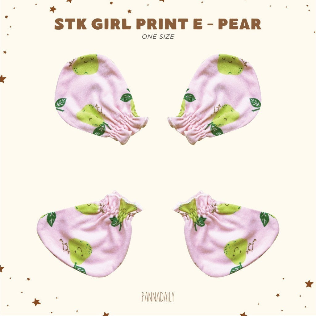 BOHOPANNA - PANNADAILY - STK GIRL PRINT E - Mitten Dan Booties Anak Perempuan
