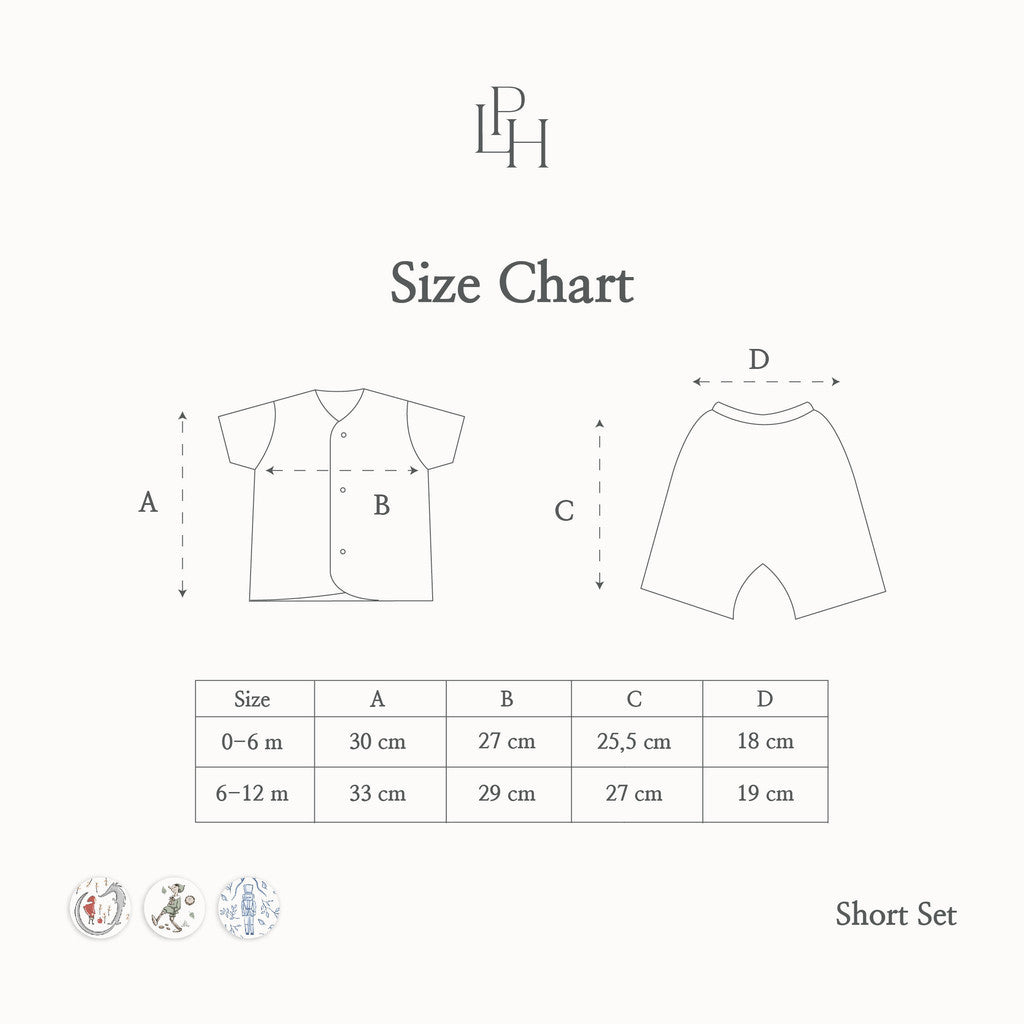 Little Palmerhaus - Little Wear Short Set (Setelan Bayi Lengan Pendek)