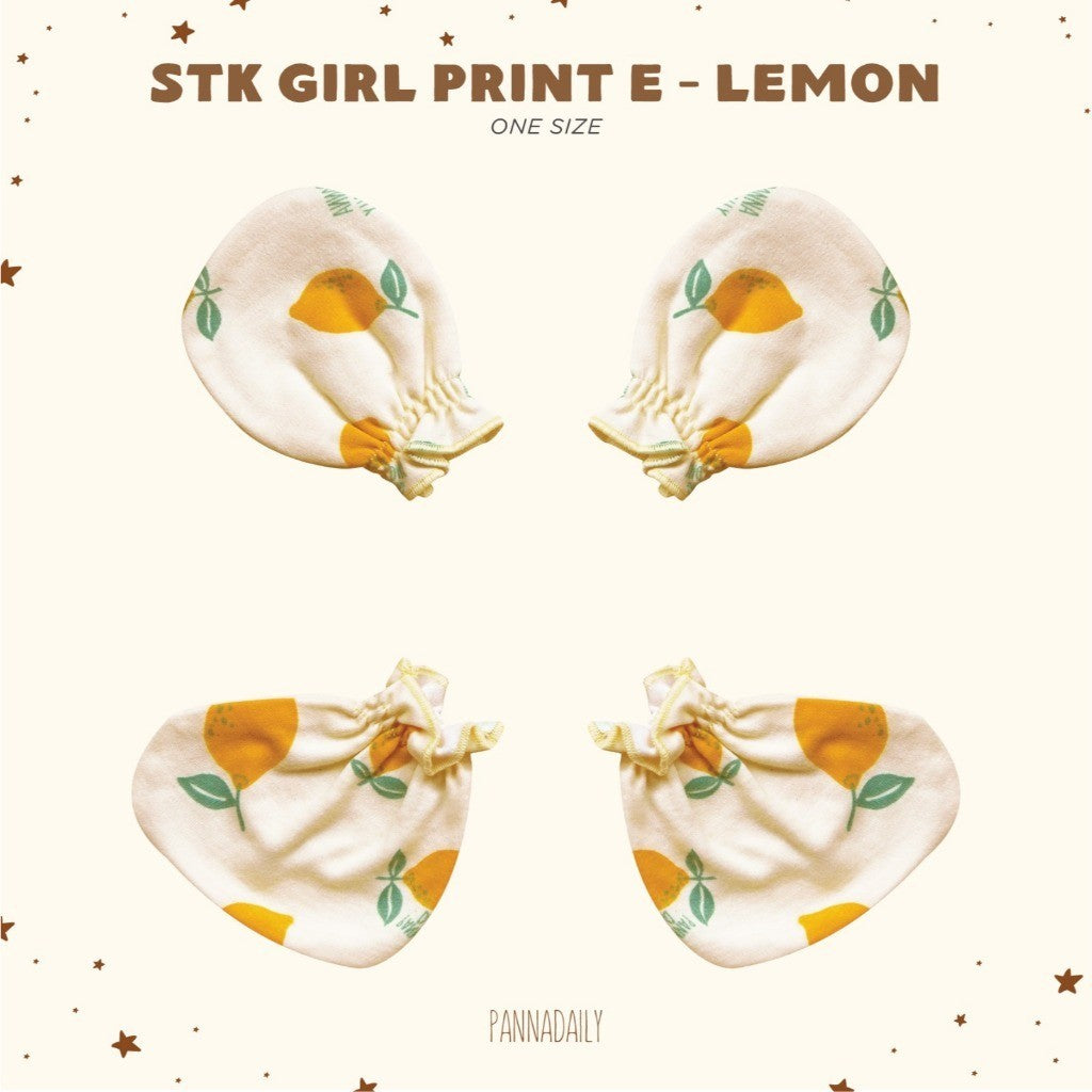 BOHOPANNA - PANNADAILY - STK GIRL PRINT E - Mitten Dan Booties Anak Perempuan