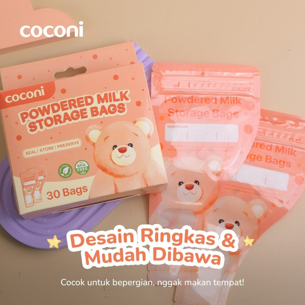 COCONI Powdered Milk Storage Bags 30pcs | Kantong Susu Bubuk Bayi BPA Free