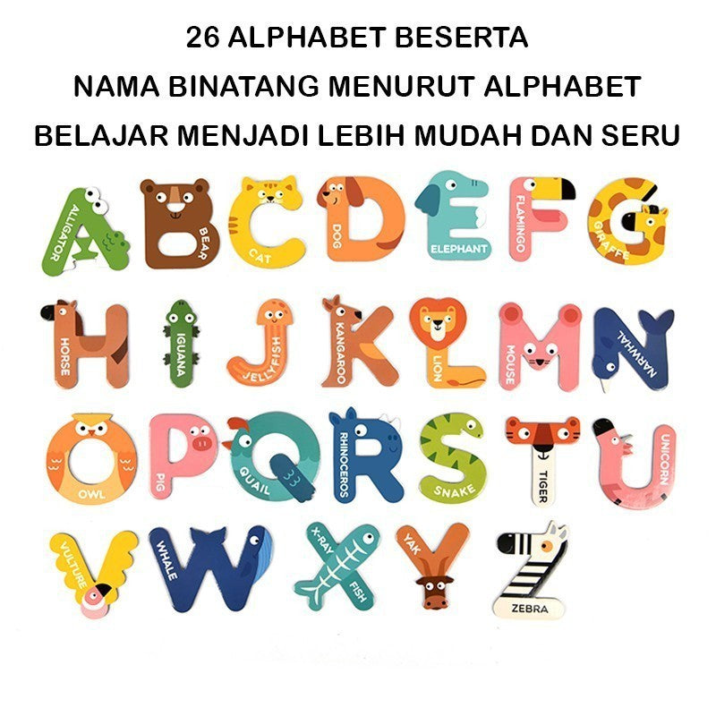 Mideer Letter Magnets / Number Magnets / Transportation Magnets Mainan Edukasi Anak