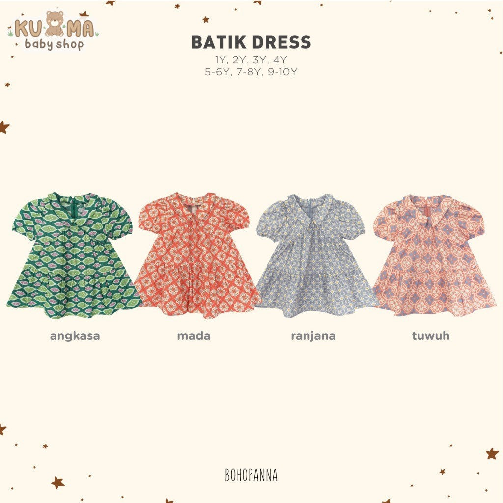 BOHOPANNA - BATIK DRESS - Dress Batik Anak Perempuan