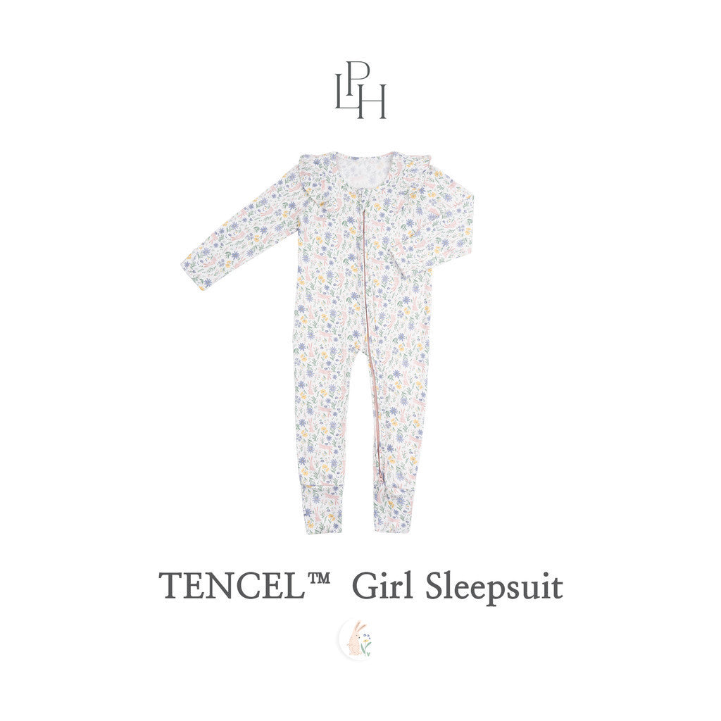 Little Palmerhaus - Tencel Girl Sleepsuit 2.0 (Jumpsuit Bayi Perempuan)