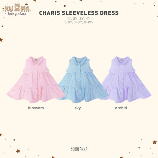 BOHOPANNA - CHARIS SLEEVELESS DRESS - DRESS ANAK PEREMPUAN