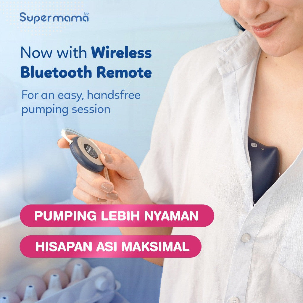 Pompa Asi Elektrik Portable Handsfree Super Slim & Tanpa Kabel No.1 Indonesia | Portable, Wearable, Electric Breast Pump, Pumping Asi | Airplus by Supermama Lab