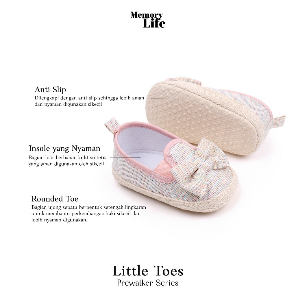 MemoryLife - Prewalker Little Toes | Prewalker Premium Bayi Perempuan Umur 0 Bulan - 18 Bulan