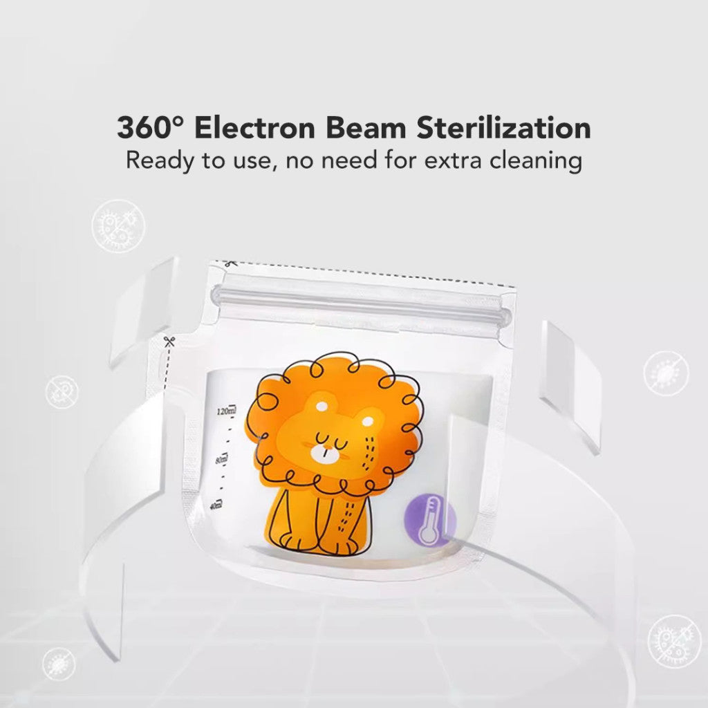 Sakumini Disposable Breastmilk Storage Bag Kantong Asi & Kanton Susu Bubuk Susu Bayi Thermal Sensor Suhu