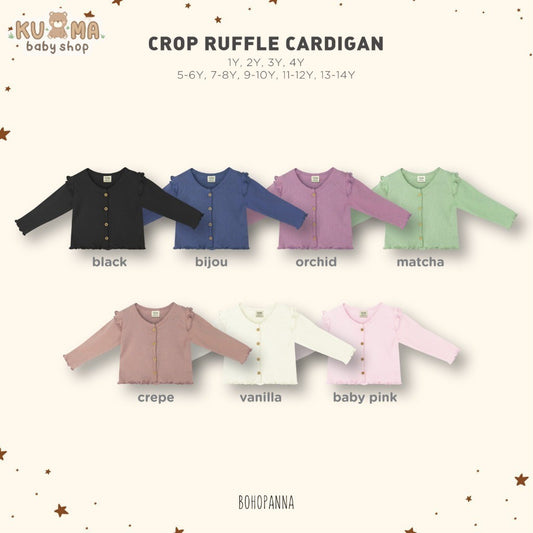 BOHOPANNA - CROP RUFFLE CARDIGAN - Cardigan Anak Perempuan - Atasan Anak Perempuan