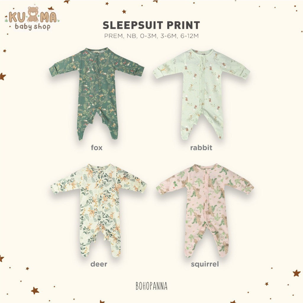 BOHOPANNA - SLEEPSUIT PRINT 2.0 2481 - BAJU TIDUR BAYI