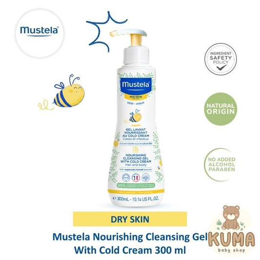 Mustela Nourishing Cleansing Gel with Cold Cream 300 ml Sabun Mandi Bayi Kulit Kering