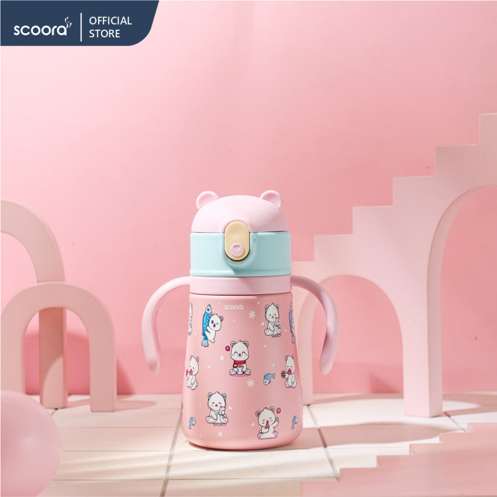 SCOORA Tobi Botol Minum Stainless Anak 2in1
