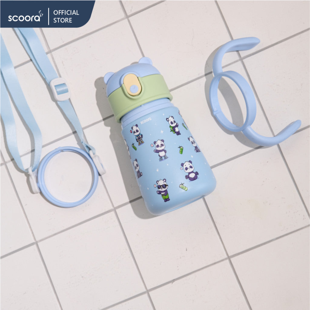 SCOORA Tobi Botol Minum Stainless Anak 2in1