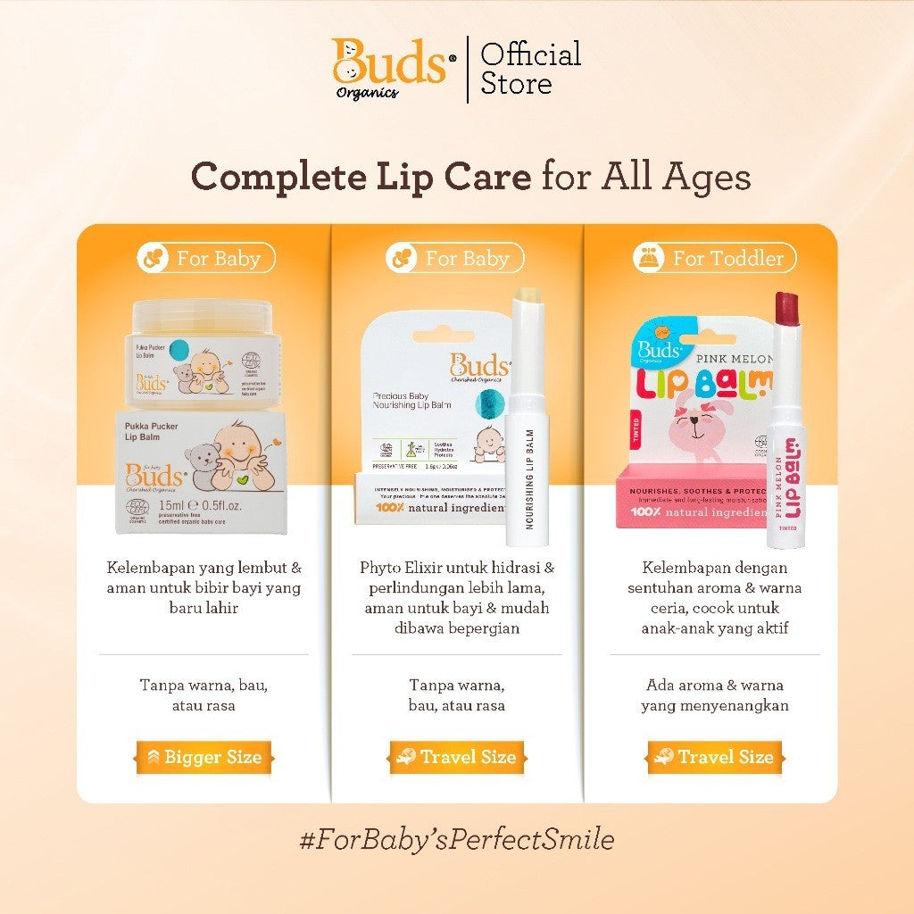 Buds Precious Baby Nourishing Lip Balm - Pelembab Bibir Bayi
