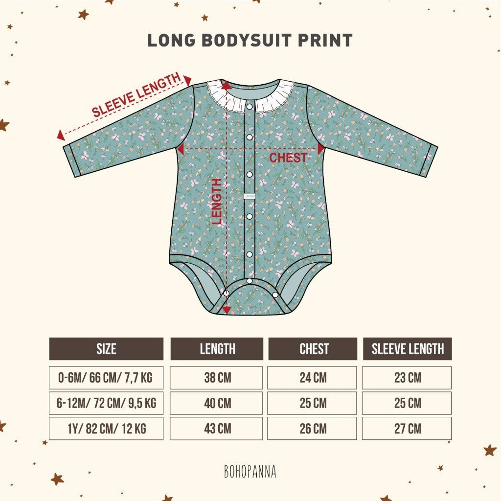 BOHOPANNA - LONG BODYSUIT GIRL - JUMPER BAYI