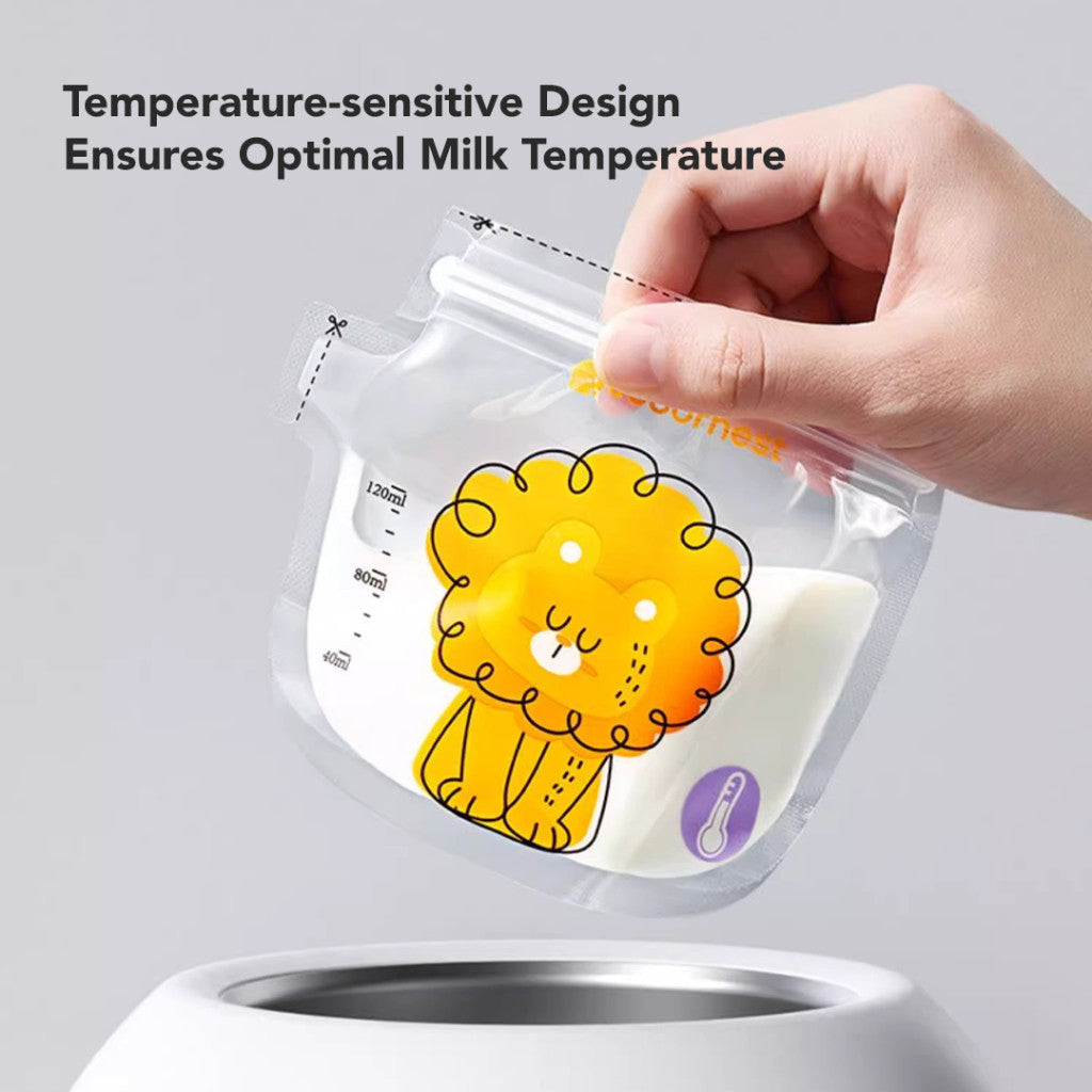 Sakumini Disposable Breastmilk Storage Bag Kantong Asi & Kanton Susu Bubuk Susu Bayi Thermal Sensor Suhu
