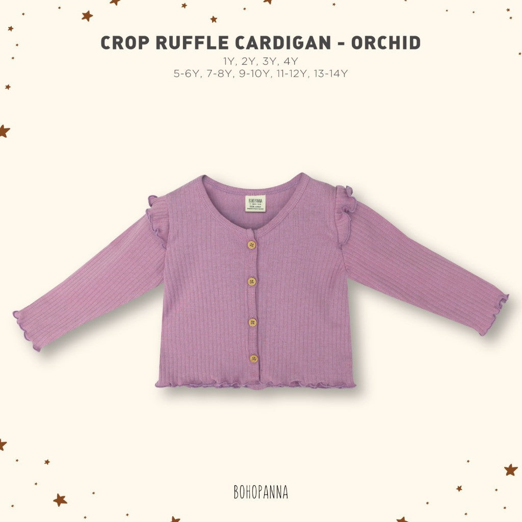 BOHOPANNA - CROP RUFFLE CARDIGAN - Cardigan Anak Perempuan - Atasan Anak Perempuan