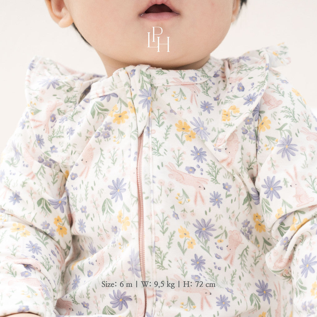 Little Palmerhaus - Tencel Girl Sleepsuit 2.0 (Jumpsuit Bayi Perempuan)