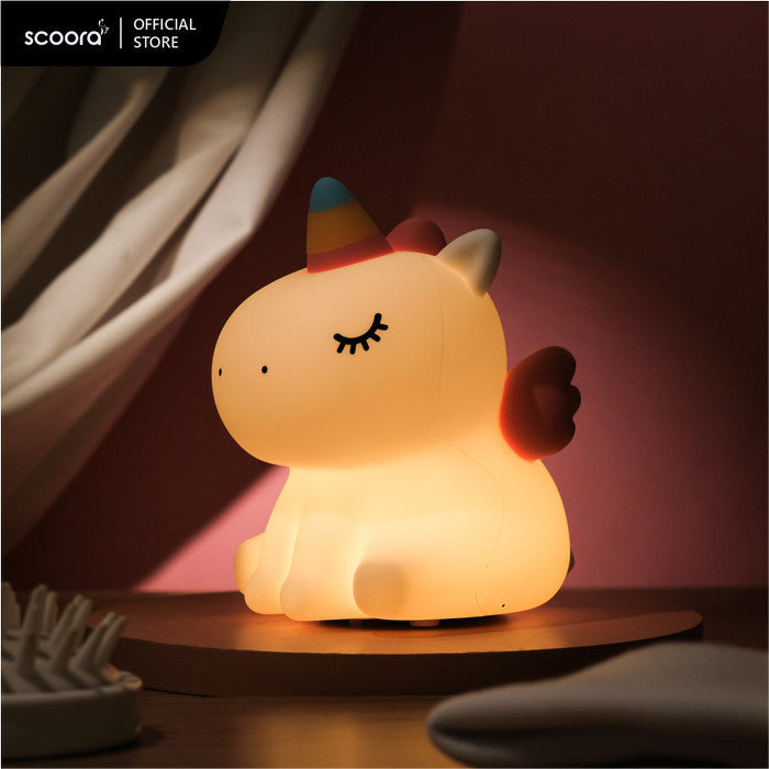 Scoora Raizin Lampu Tidur Silicone Tepuk Rechargeable