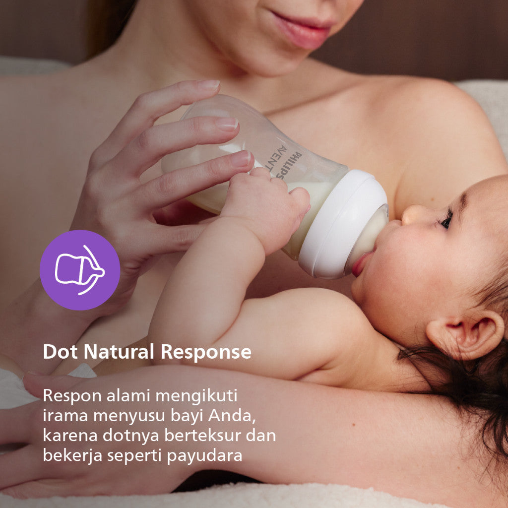 Philips Avent Natural Response Bottle 3.0 4Oz (125ml) | 9Oz (260ml) - Botol Susu Bayi SCY900/01 SCY900/02 SCY903/01 SCY903/02 SCY903/11 SCY903/21
