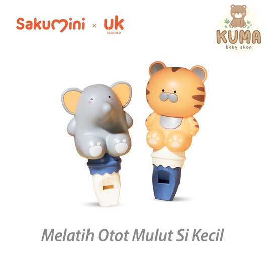 Sakumini X Beiens Whistle Animal Kids Toys Mainan Edukasi Peluit Anak