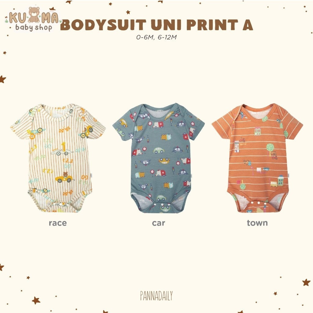 BOHOPANNA - PANNADAILY - BODYSUIT UNISEX PRINT A - Jumper Bayi