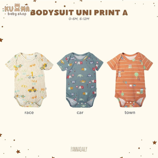BOHOPANNA - PANNADAILY - BODYSUIT UNISEX PRINT A - Jumper Bayi