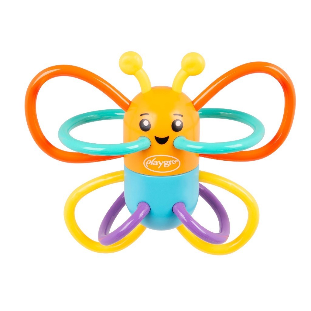 Playgro Click Clack Butterfly -  Mainan Gigit  dan Edukasi Anak Bayi Balita
