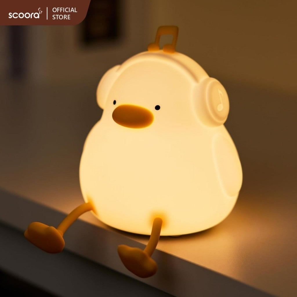 Scoora Raizin Lampu Tidur Silicone Tepuk Rechargeable