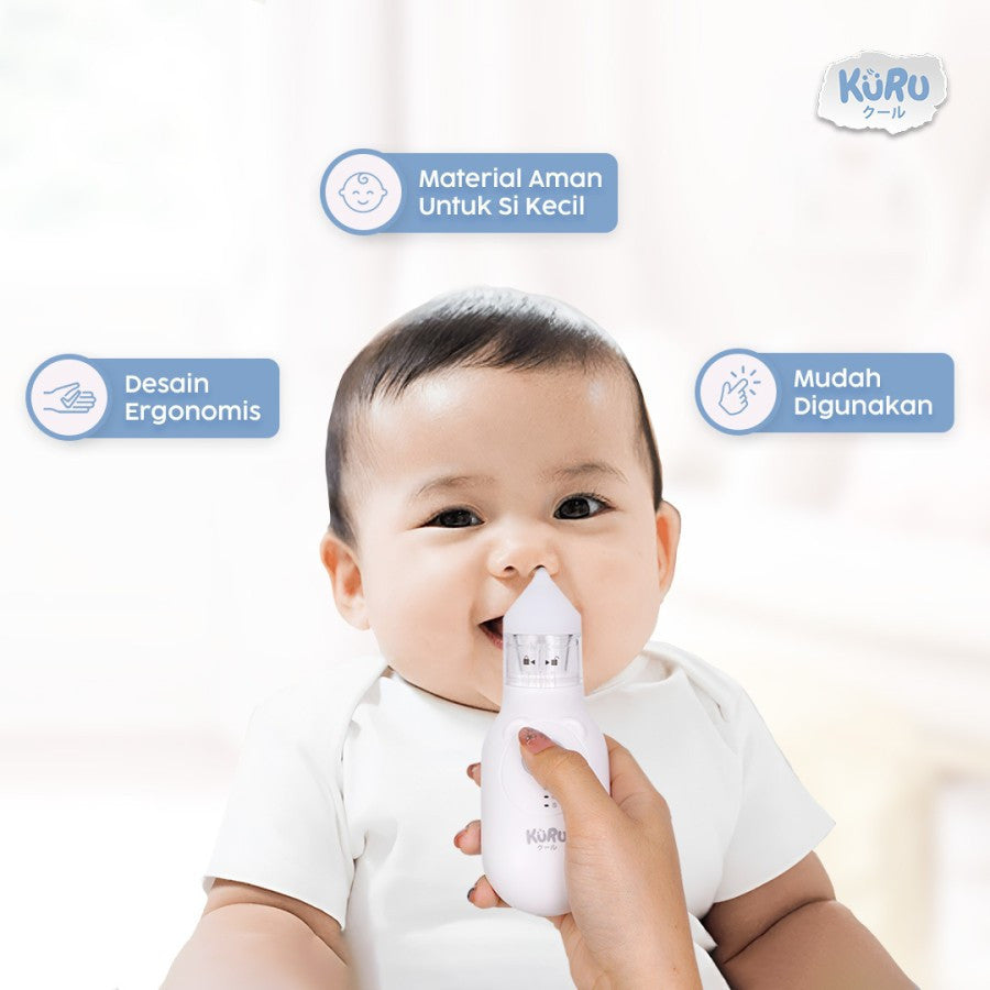 Kuru Baby Electric Nasal Aspirator | Alat Penyedot Ingus Elektrik Nose Cleaner