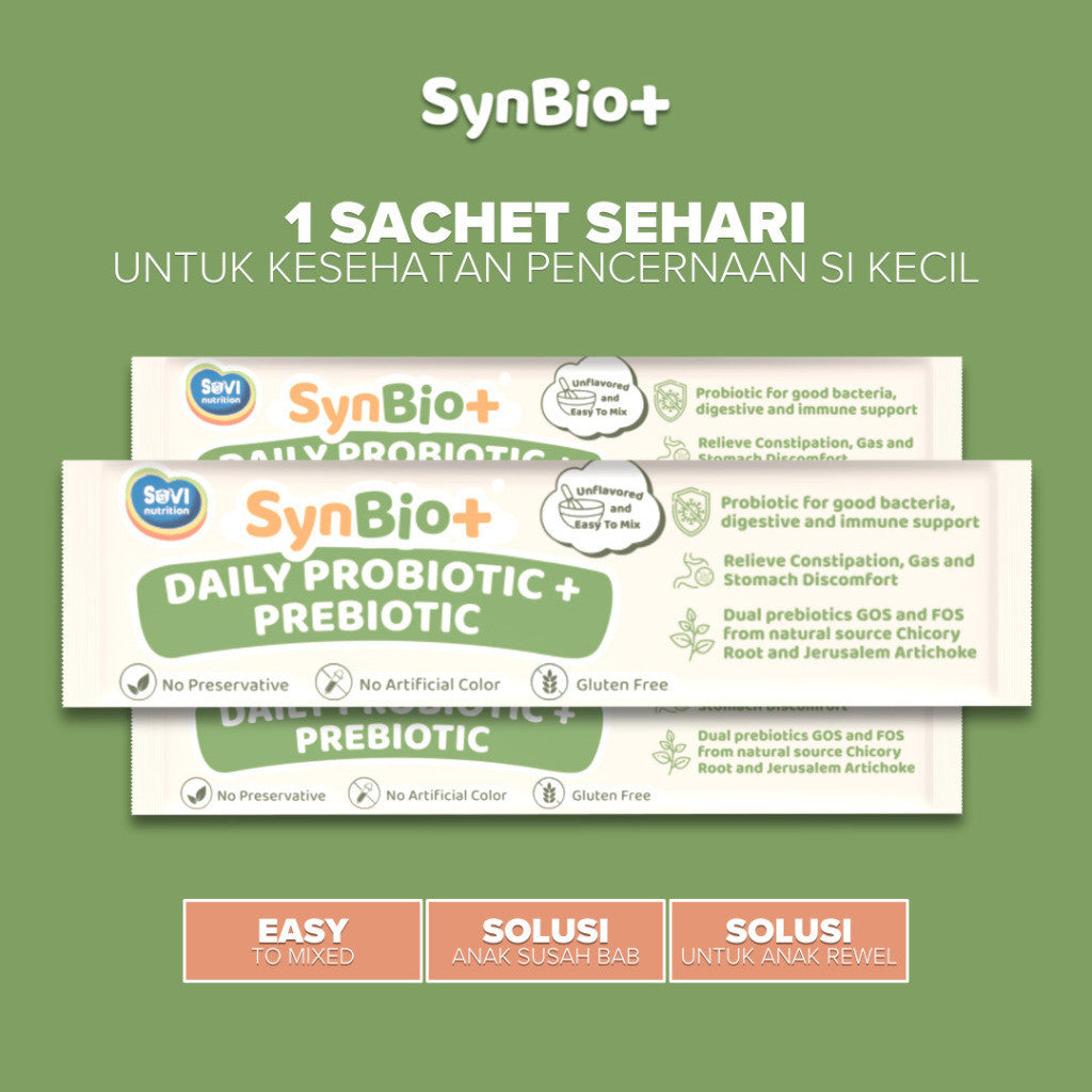 Probiotic + Prebiotic - Synbio+ Untuk Pencernaan Anak Dengan Probiotik