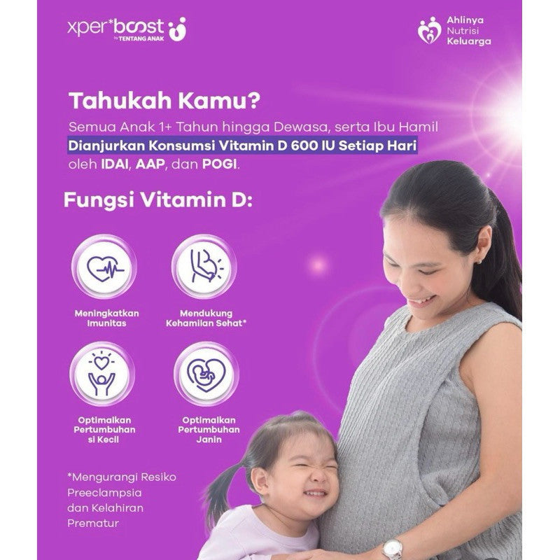 Xpert Boost Expert BOOST 7 days Travel 7 hari Tentang ANAK Gummy Vitamin D 600 IU Anak Dewasa Ibu Hamil Menyusui Boost Imunitas Pertumbuhan Keluarga Menghindari Sakit Anjuran IDAI Souvenir Goodie Bag Permen Vitamin Hampers Birthday Ulang Tahun