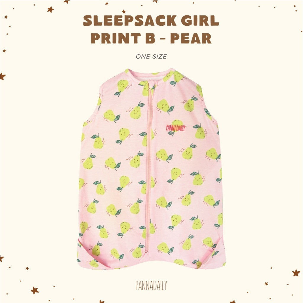 BOHOPANNA - PANNADAILY - SLEEP SACK Girl Print B - Swaddle Bayi - Selimut Bayi - Bedong Bayi