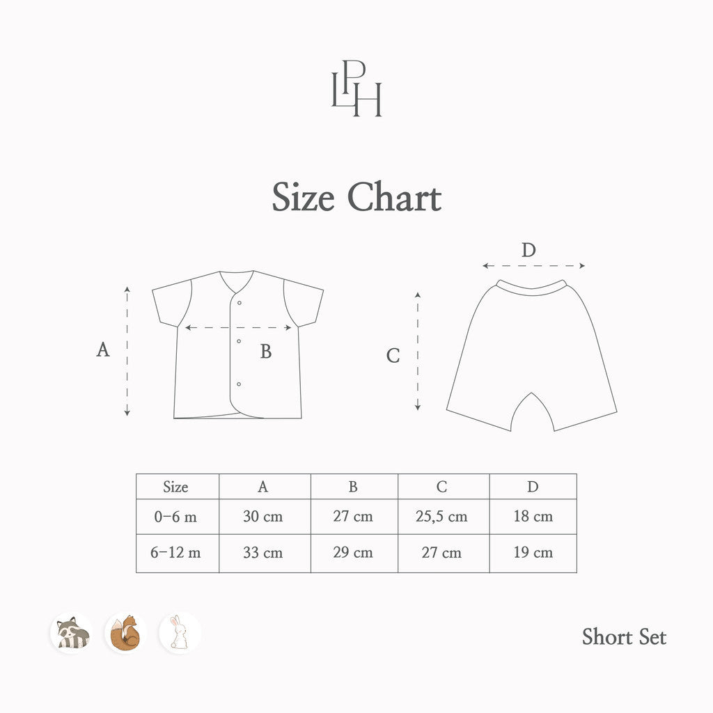 Little Palmerhaus - Little Wear Short Set (Setelan Bayi Lengan Pendek)