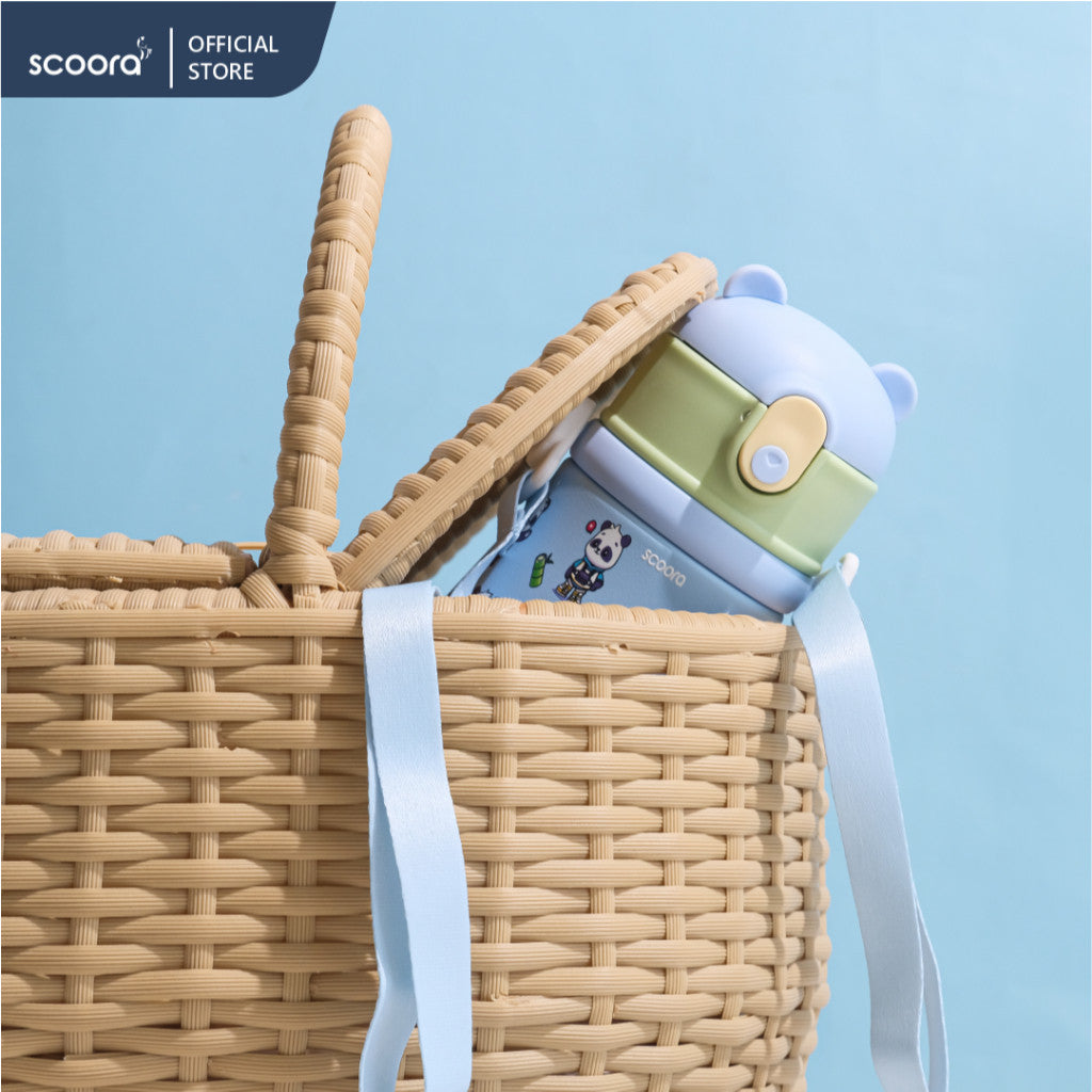 SCOORA Tobi Botol Minum Stainless Anak 2in1