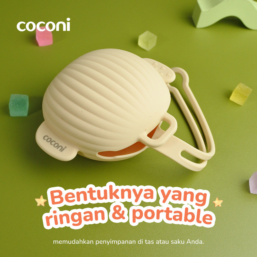 COCONI Pacifier Protector | Tempat Penyimpanan Empeng Gantungan Silikon