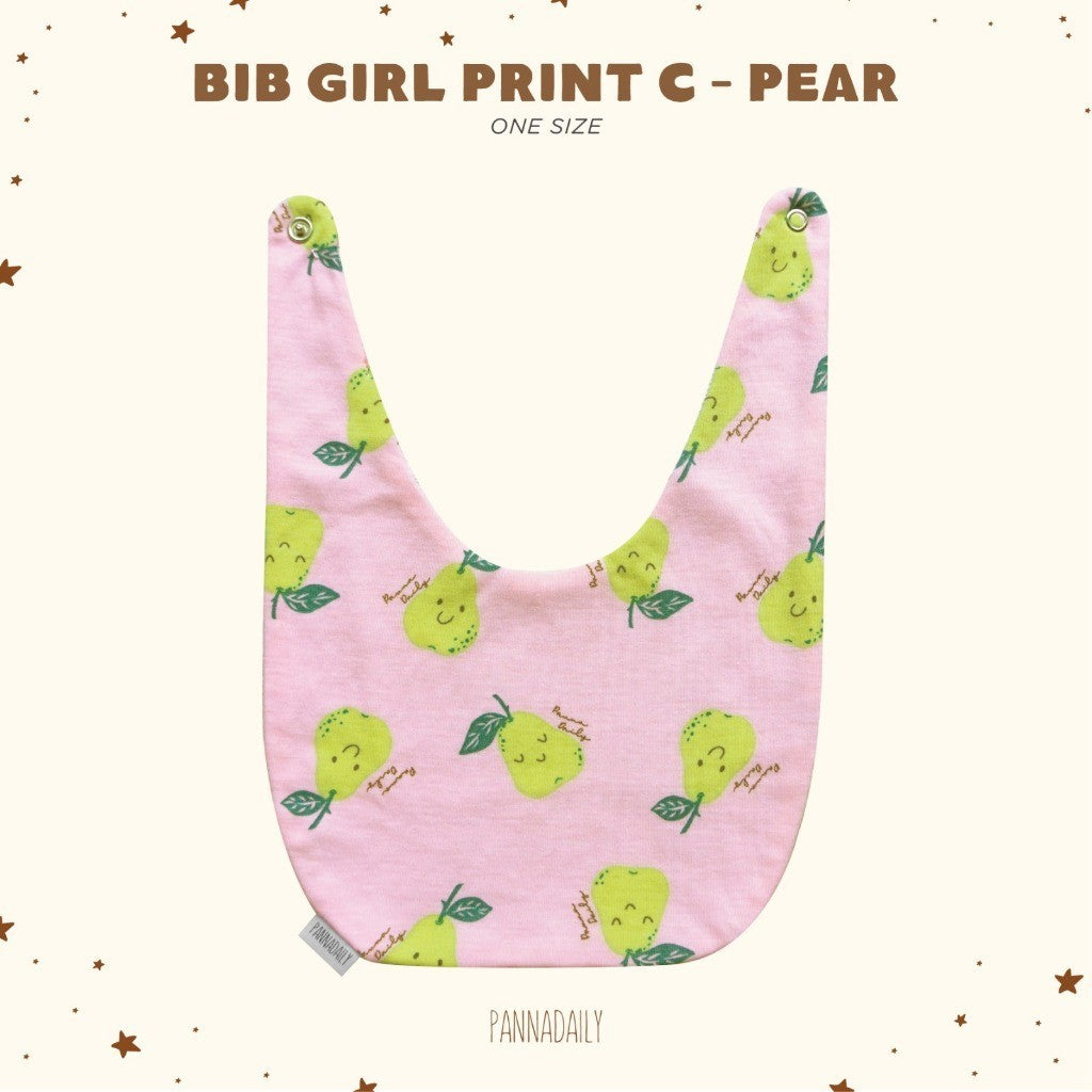 BOHOPANNA - PANNADAILY - BIB GIRL PRINT C - Slabber Bayi