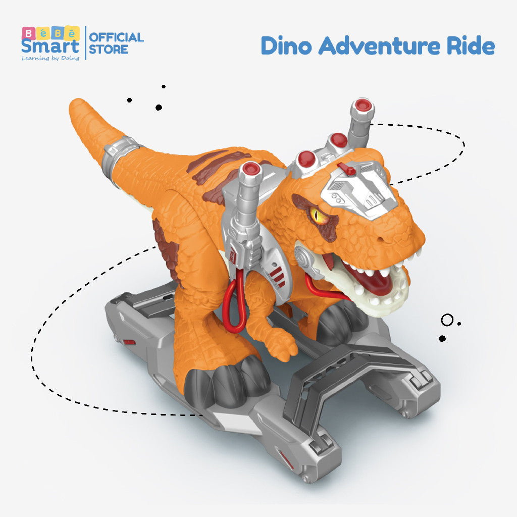 BEBE SMART Dino Adventure Ride On / Dinosaurus Bisa Dinaiki / Mainan Dino / Mainan Anak