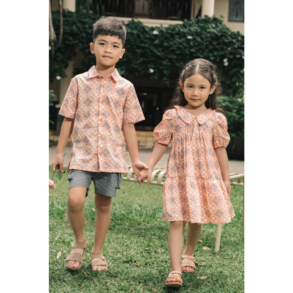 BOHOPANNA - SHORT BATIK SHIRT - Atasan Batik Anak Laki-Laki - Kemeja Batik Anak
