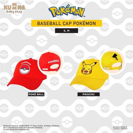 BOHOPANNA | POKÉMON - BASEBALL CAP - Topi Anak POKEMON