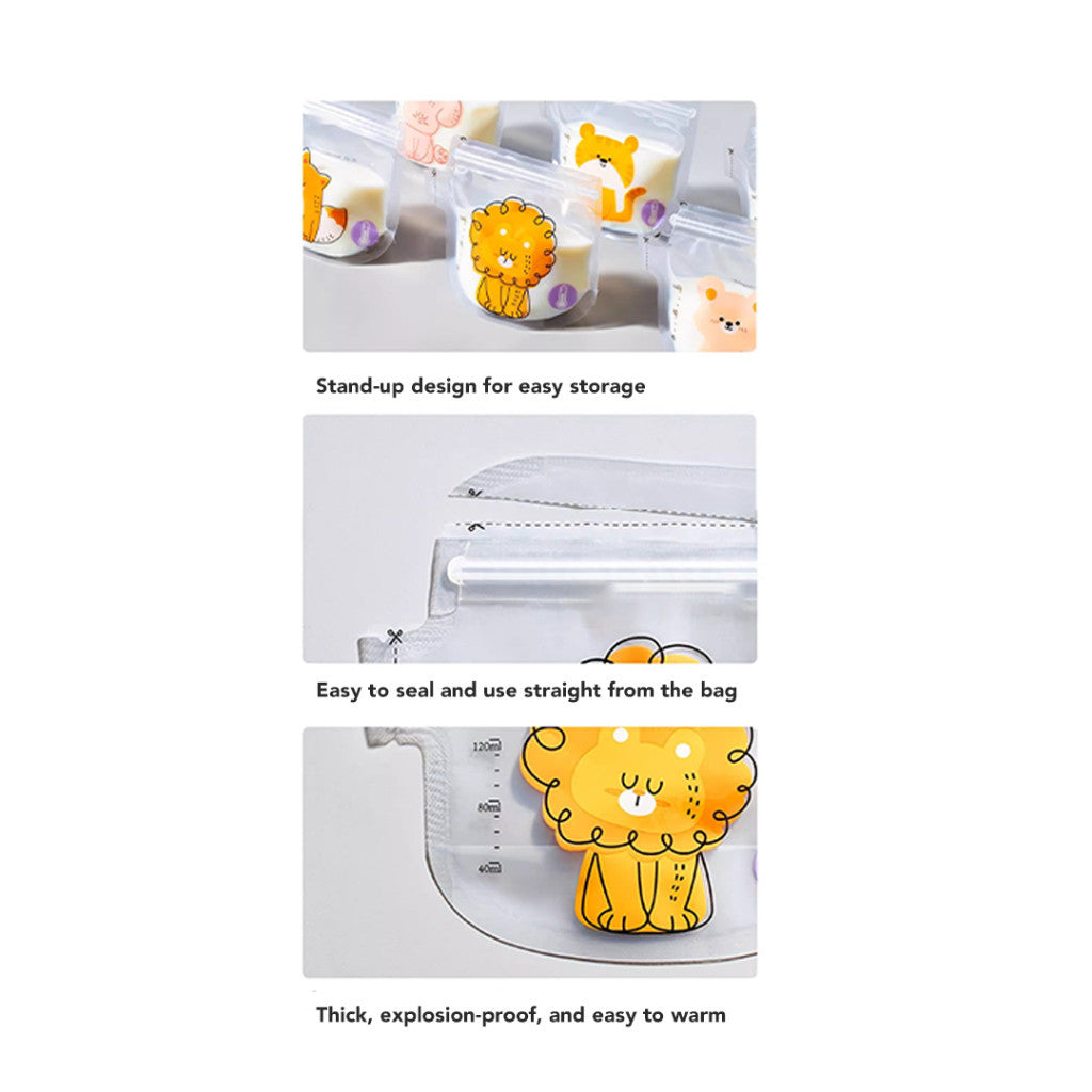 Sakumini Disposable Breastmilk Storage Bag Kantong Asi & Kanton Susu Bubuk Susu Bayi Thermal Sensor Suhu