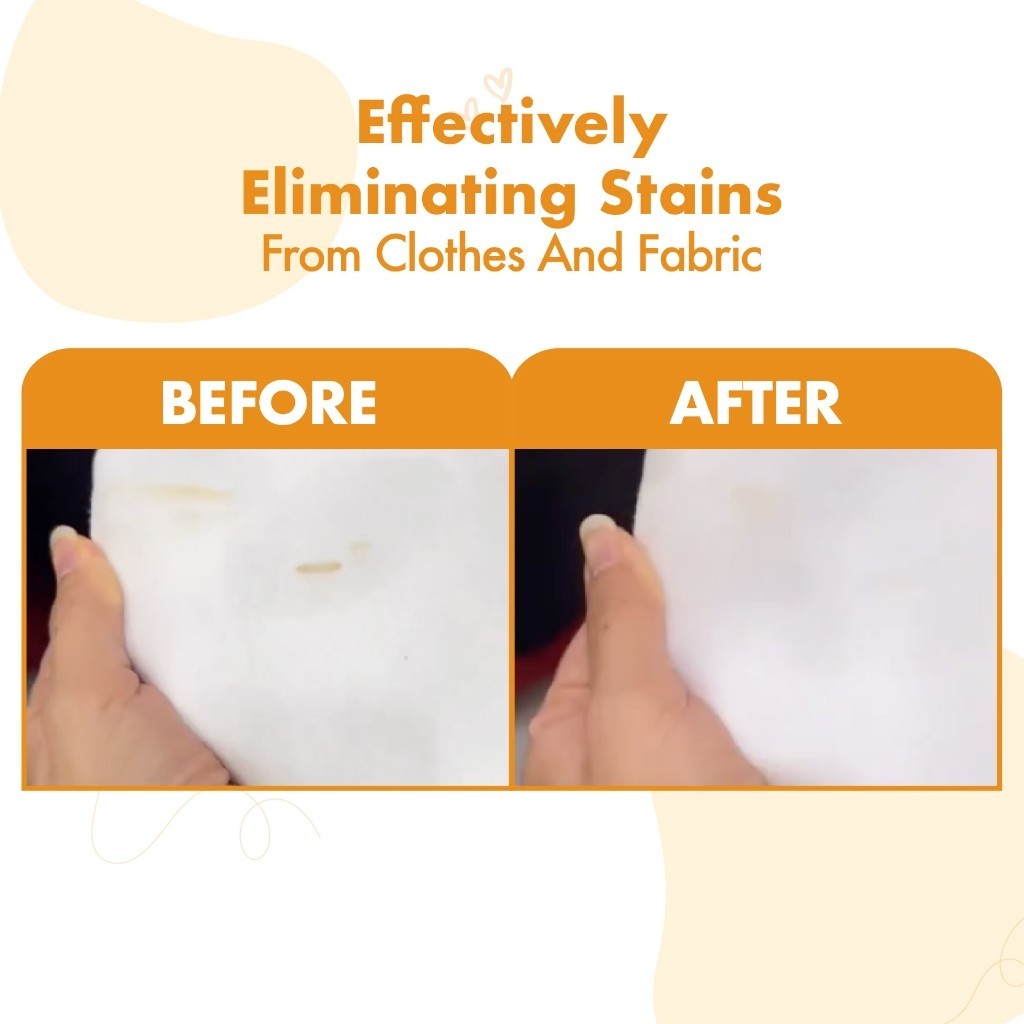 BerryC Naturalle Stain Remover 100ml Pembersih Noda Membandel pada Pakaian Menghilangkan Bau & Mensterilkan Bahan Natural. Aman untuk Pakaian