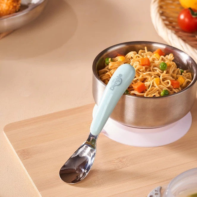 Little Dimple Tiny Grip Spoon With Case Sendok Makan Anak Mpasi
