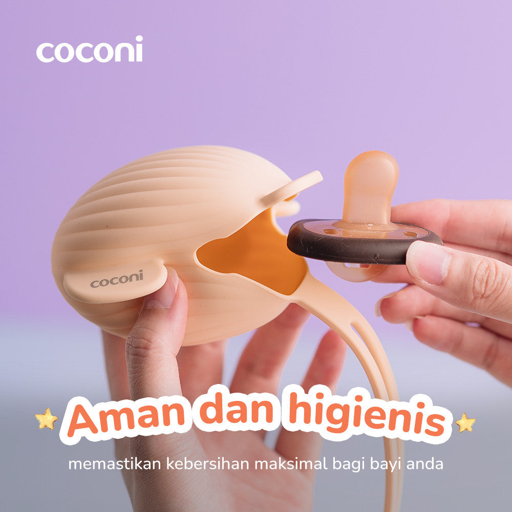 COCONI Pacifier Protector | Tempat Penyimpanan Empeng Gantungan Silikon