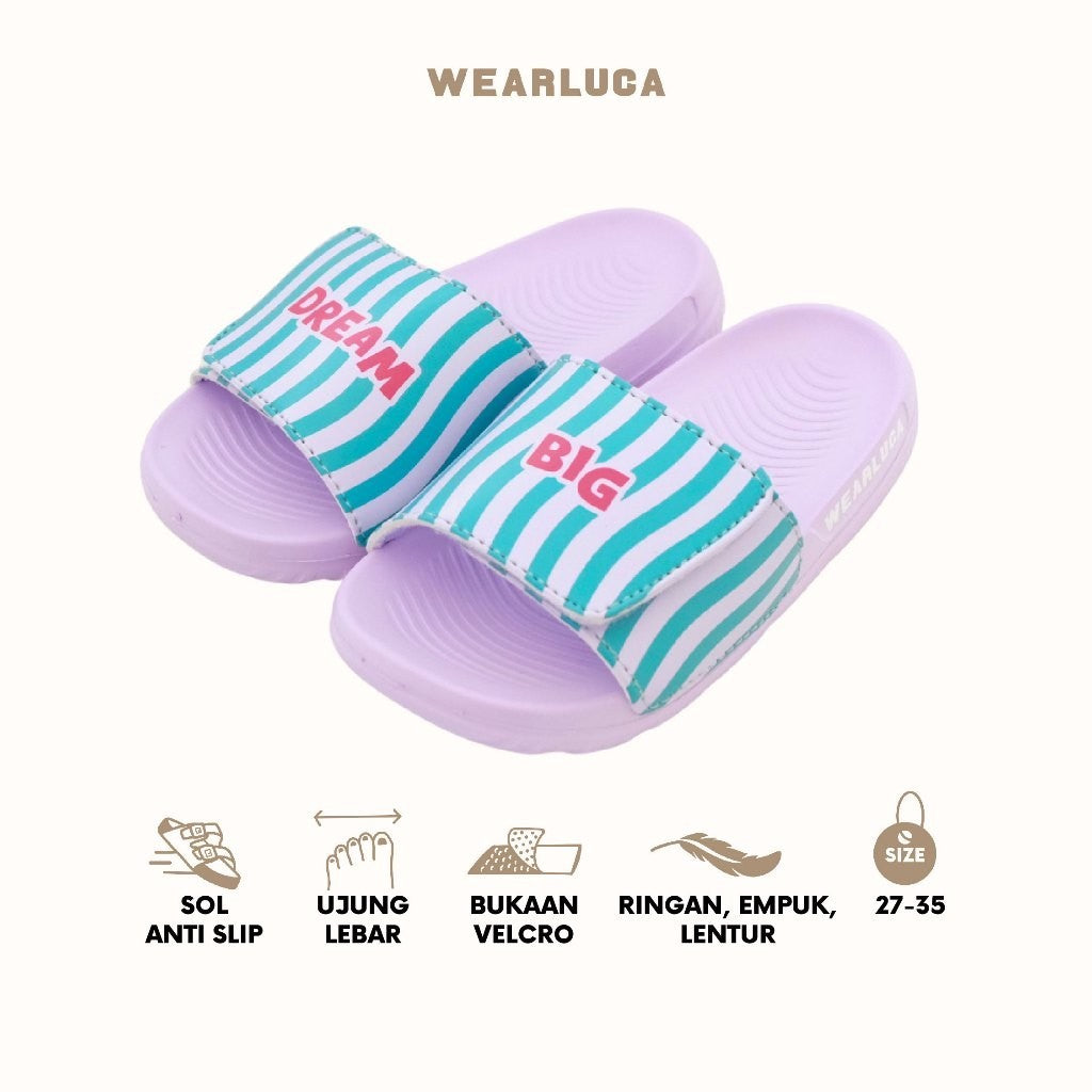 WEARLUCA Noah - Sepatu Sandal Slip On Anak Laki laki Perempuan