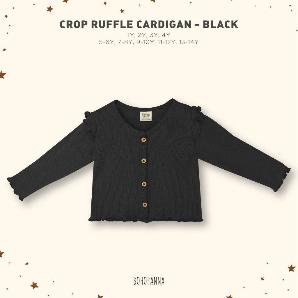 BOHOPANNA - CROP RUFFLE CARDIGAN - Cardigan Anak Perempuan - Atasan Anak Perempuan
