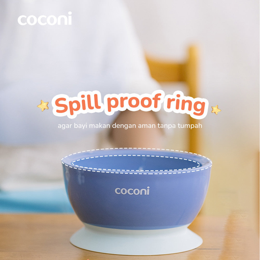 COCONI Suction Bowl | Mangkok  Makan Bayi Anak Anti Tumpah 400ml - Mpasi Peralatan Makan Bayi