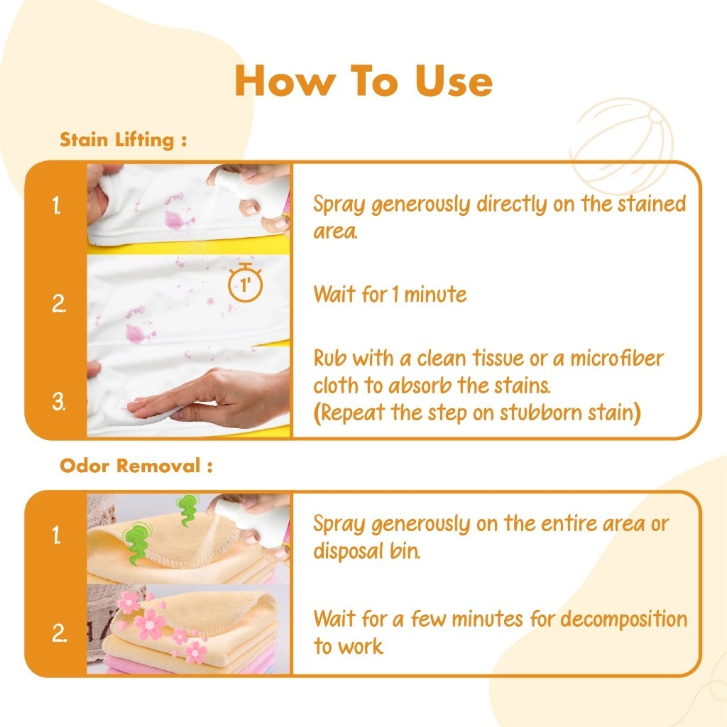 BerryC Naturalle Stain Remover 100ml Pembersih Noda Membandel pada Pakaian Menghilangkan Bau & Mensterilkan Bahan Natural. Aman untuk Pakaian